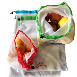 Reusable washable produce vegetable bags