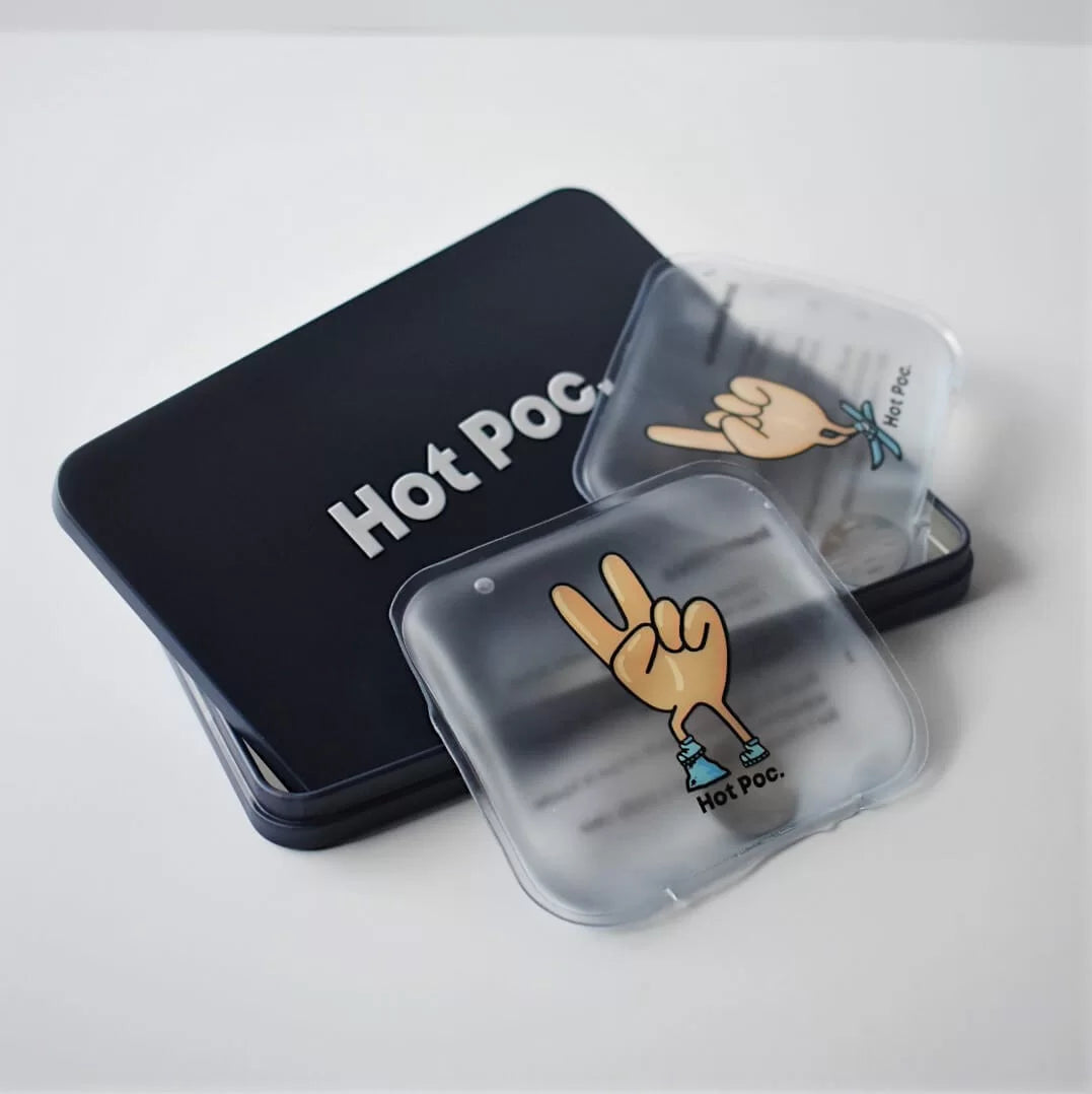 Hot Poc - Chauffe-mains réutilisables Boitier de 3 Hot Poc (2 réguliers + 1  XL)